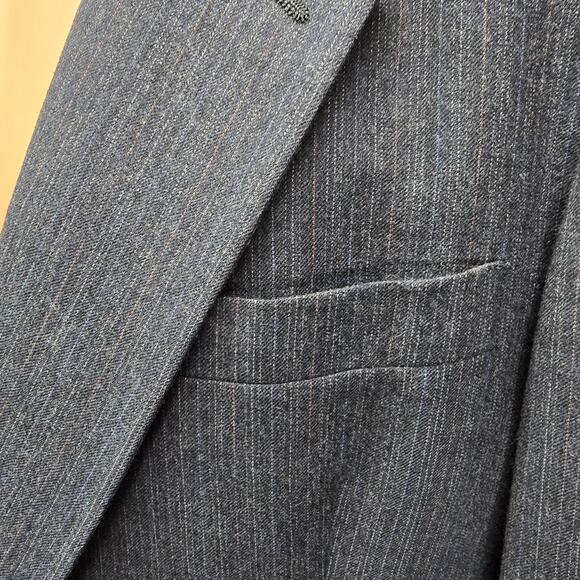 Vintage Christian DIOR Virgin Wool Suit Jacket Pinstriped Sport Coat Size L / 44 - Picture 7 of 13